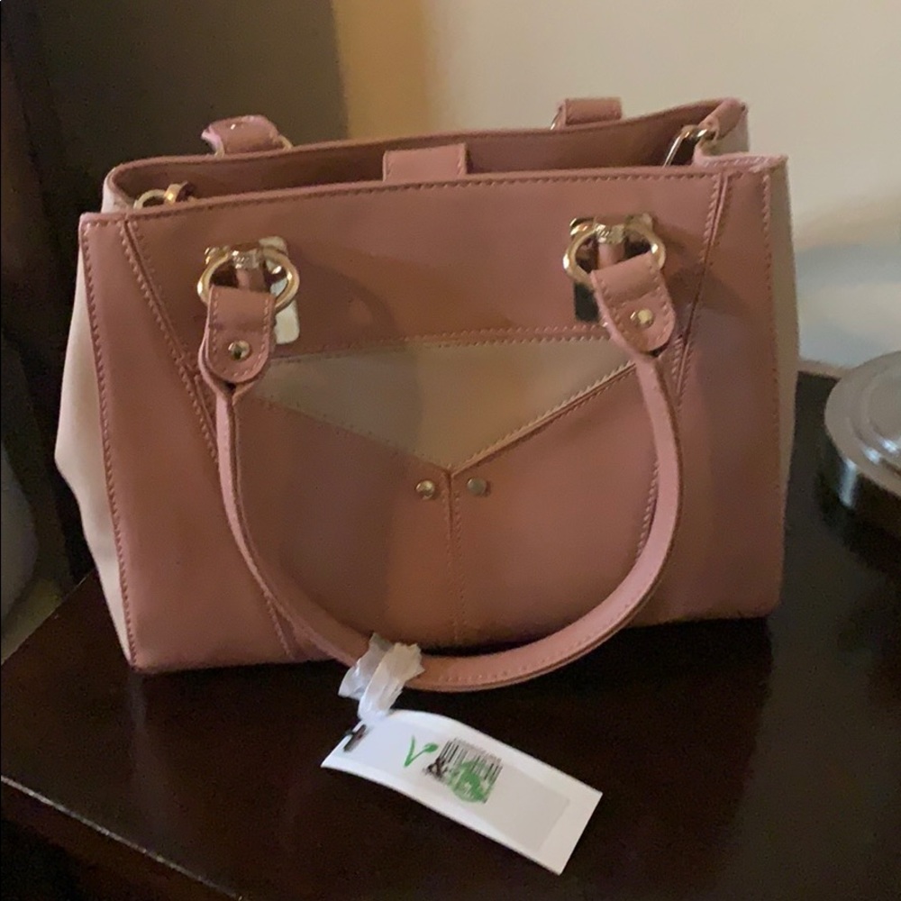 Peach colored purse